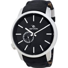 Rip Curl Detroit Leather Watch - Black