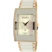 Roberto Bianci Bella Women's White Ceramic Watch w/Rose Gold Plat ...