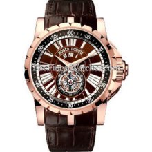 Roger Dubuis Excalibur 42mm Pink Gold Tourbillon Watch