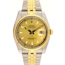 Rolex 2-Tone Datejust Steel & Gold Men's Watch 116233