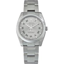 Rolex Airking Grey Dial Domed Bezel Mens Watch 114200GYRO