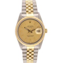Rolex Date Men's Watch 15223 Champagne dial