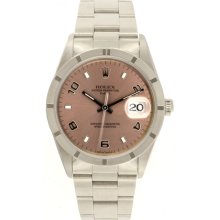Rolex Date Men's Watch 15210 Rose dial