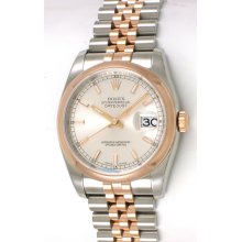 Rolex : Datejust : 116201 : 18k Rose Gold & Stainless Steel