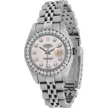 Rolex DateJust Ladies Diamond Watch 2.50 Ctw