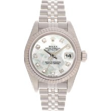 Rolex Datejust Ladies Steel Watch 79174 Genuine Rolex Mother-Of-Pearl