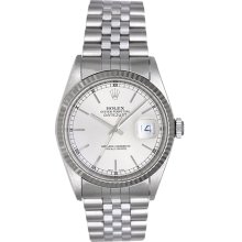 Rolex Datejust Men's Watch Stainless Steel 16234 Silver Dial