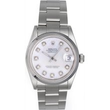 Rolex Datejust Midsize Stainless Steel Ladies Watch 68240