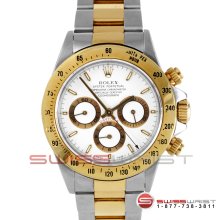 Rolex Daytona Two Tone White Dial 16523 40MM Model Zenith Movement