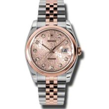 Rolex Everose Datejust 116201 chdo 116201 CHDO MEN'S WATCH