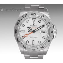 Rolex Explorer Ii- Ref 216570 Steve Mcqueen Vintage 1655 Re-edition White Orange