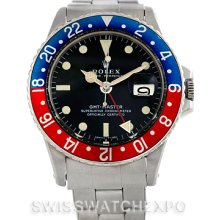 Rolex GMT Master Vintage Steel Mens Watch 1675