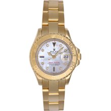 Rolex Lady Yacht-Master 18k Gold Ladies Watch 69628