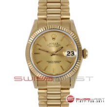 Rolex Midsize Yellow Gold President 68278