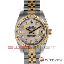 Rolex New Style Ladies Datejust 2T 179173 Mother of Pearl Diamond Dial
