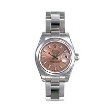Rolex Oyster Perpetual Lady Datejust Stainless Steel Unworn Salmon Dial/Domed Bezel