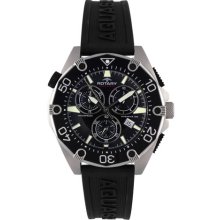 Rotary Aquaspeed Gents Stainless Steel Chronograph Black Dial Bracelet
