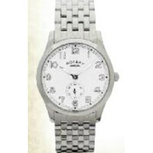 Rotary Classic Men`s Silver Watch W/ Luminous Hands