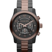 Runway Oversized Two Tone Chronograph Watch