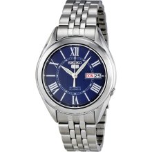 Seiko 5 Automatic Blue Dial Stainless Steel Mens Watch SNKL31