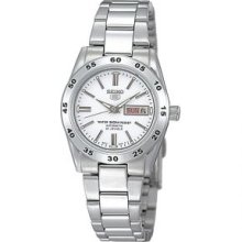 Seiko 5 White Dial Automatic Ladies Watch Symg35k1