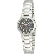 Seiko Ladies Stainless Steel Seiko 5 Automatic Dress Arabic Black Dial SYME51