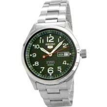Seiko Ladies Stainless Steel Case and Bracelet Green Dial Day and Date Displays Automatic SRP271