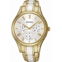Seiko Lady Sky718p1 Gold Plated Women's Watch 2 Years Warranty