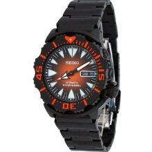 Seiko Men's 2nd Generation Monster Stainless Steel Case and Bracelet Sunburst Orange Dial SRP311