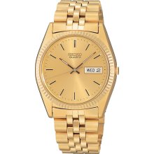 Seiko Men's Gold Tone Stainless Steel Dress SGF206