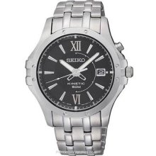Seiko Mens Le Grand Sport Kinetic Watch Black Dial with SKA549