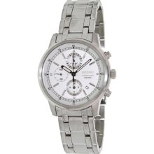 Seiko Men's SNDC25 Silver Stainless-Steel Analog Quartz Watch with Silver Dial