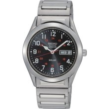 Seiko Mens Solar Railroad SNE179 Watch