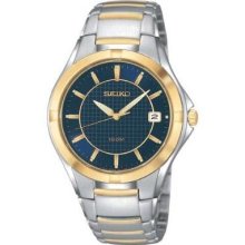 Seiko Men's Sport Deep Blue Dial Stainless & Gold Tone SGED98