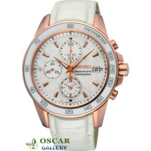 Seiko Sportura Sndx98p1 Chronograph Women's Watch 2 Years Warranty