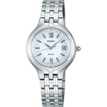 Seiko Stps043 Spirit Solar White Ladies Watch