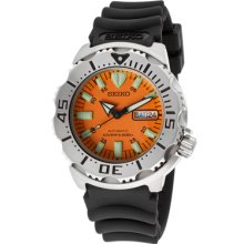 Seiko Watches Men's Automatic diver's rubber watch Stainless Steel Sta