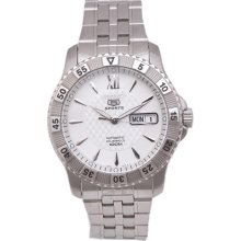 Seiko Watches Men's Automatic Stainless Steel with Silver Tone Dial A