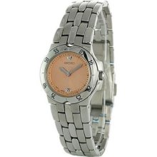 Seiko Women's Fashion Orange Dial Watch SXD281