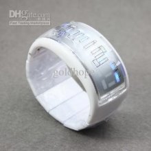 Sell Trendy Unisex Jelly Bracelet Digital Watch White