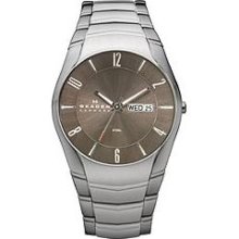 Skagen Mens Watch 531Xlsxm1 With Silver Stainless Steel Bracelet And Silver Dial