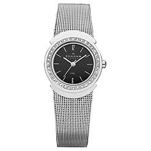 Skagen Steel Collection Black Dial Women's Watch #622SSSB