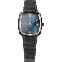 Skagen Womens Crystal Analog Stainless Watch - Black Bracelet - P ...