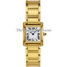 Small Cartier Tank Francaise Yellow Gold Ladies Watch W50002N2