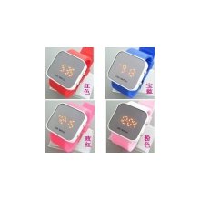 small mirror led watches digital led wristwatches led watch multicolor