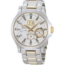 SNP004P1 - Seiko Premier Kinetic Perpetual Calendar Gents Two Tone Sapphire Watch