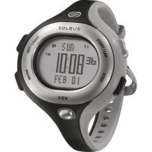 Soleus Chicked Women's Running Watch - SR009 (black/grey/silver) ...