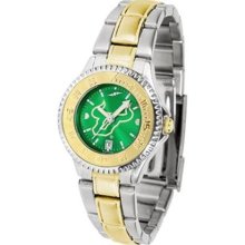 South Florida Bulls Ladies Stainless Steel and Gold Tone Watch