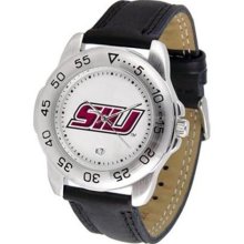 Southern Illinois Salukis SIU NCAA Mens Leather Sports Watch ...