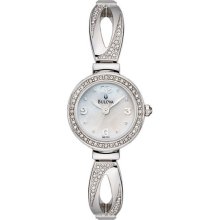 Square Ladies Bulova Diamond Marine Star Chronograph 96R000